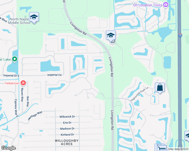 map of restaurants, bars, coffee shops, grocery stores, and more near 15691 Marcello Circle in Naples