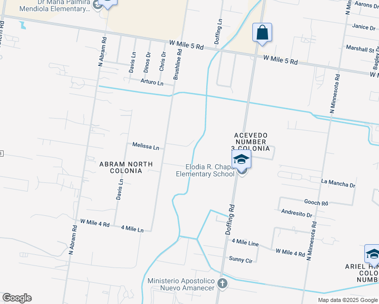 map of restaurants, bars, coffee shops, grocery stores, and more near 5901 Thicket Lane in Mission