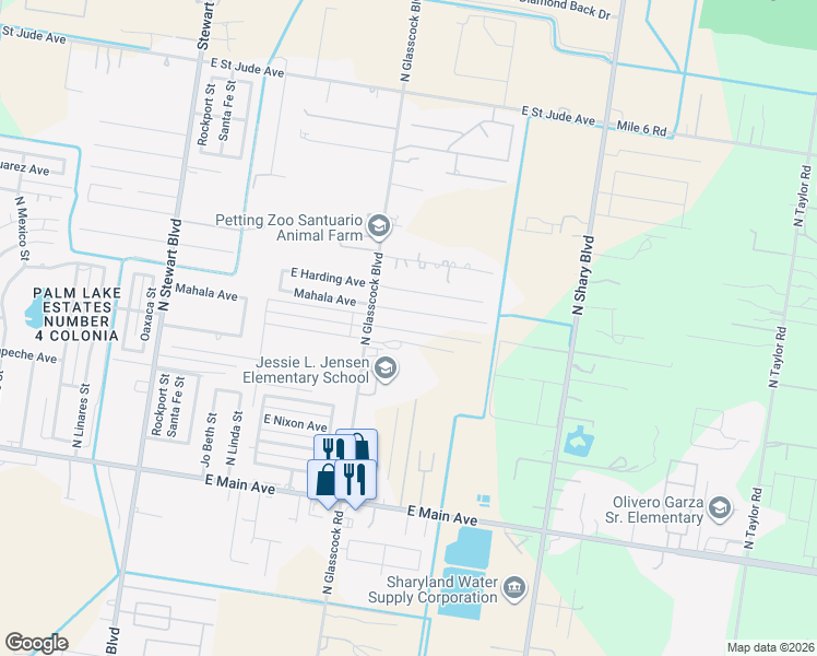 map of restaurants, bars, coffee shops, grocery stores, and more near 3606 East Mahala Avenue in Alton