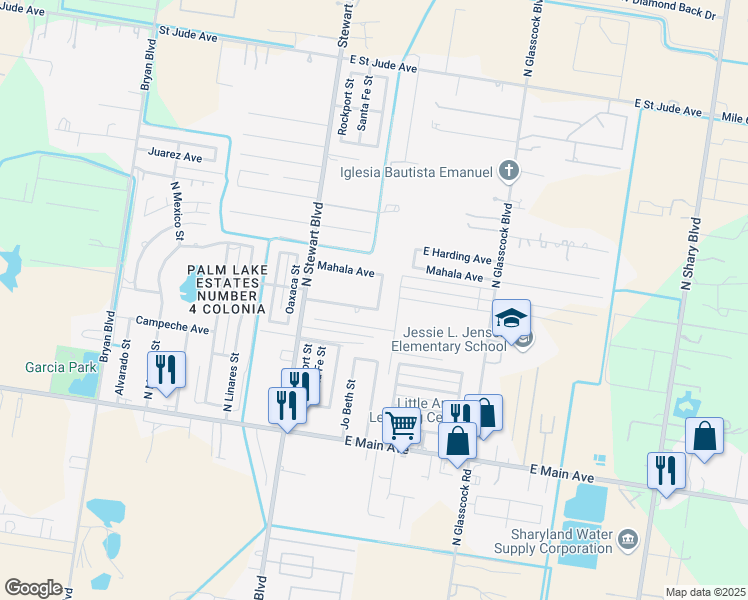 map of restaurants, bars, coffee shops, grocery stores, and more near 2723 Filmore Avenue in Alton