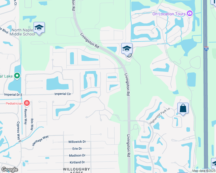 map of restaurants, bars, coffee shops, grocery stores, and more near 15776 Marcello Circle in Naples