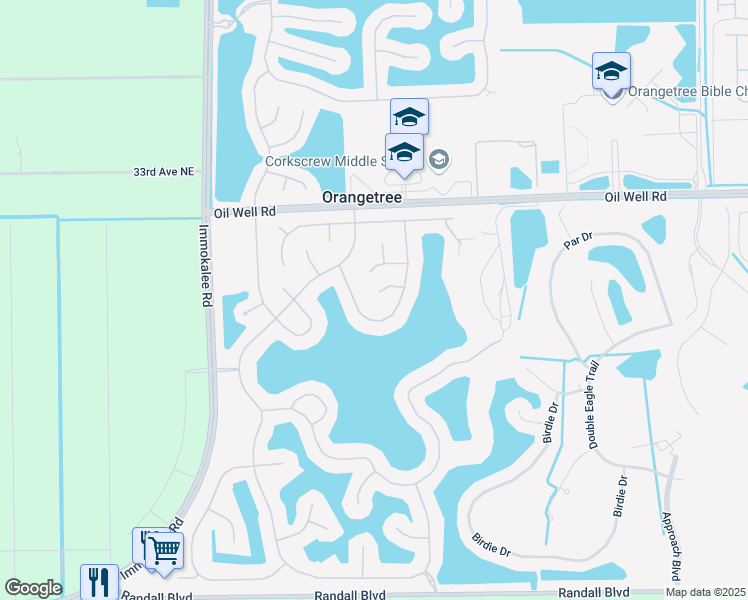 map of restaurants, bars, coffee shops, grocery stores, and more near 960 Murcott Drive in Naples