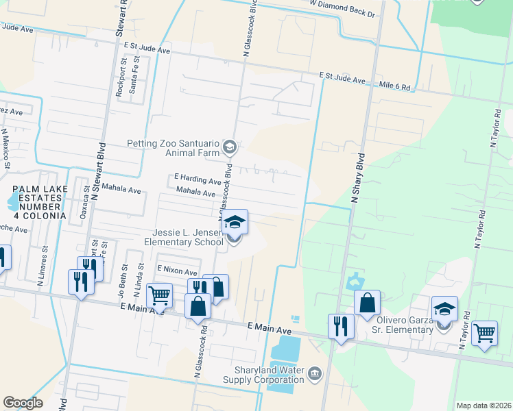 map of restaurants, bars, coffee shops, grocery stores, and more near 3606 East Mahala Avenue in Alton