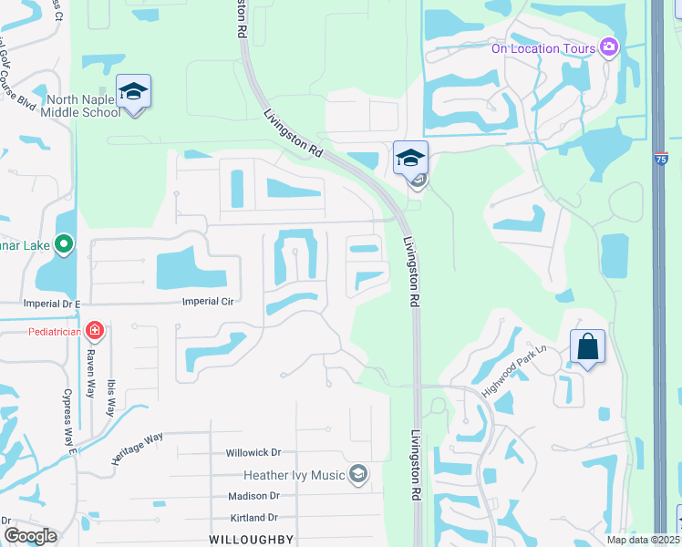 map of restaurants, bars, coffee shops, grocery stores, and more near 15785 Marcello Circle in Naples