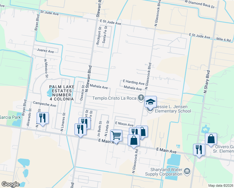 map of restaurants, bars, coffee shops, grocery stores, and more near 3005 East Diamondhead Avenue in Mission