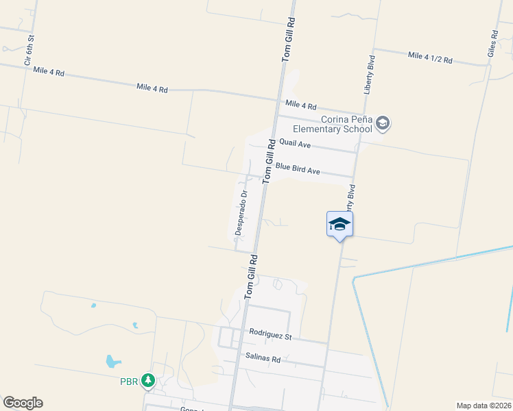 map of restaurants, bars, coffee shops, grocery stores, and more near 4420 Desperado Circle Drive in Penitas