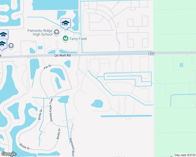 map of restaurants, bars, coffee shops, grocery stores, and more near 1950 Oil Well Road in Naples