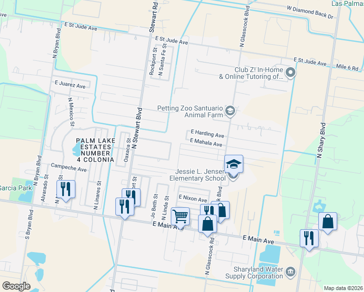 map of restaurants, bars, coffee shops, grocery stores, and more near 3005 East Diamondhead Avenue in Mission