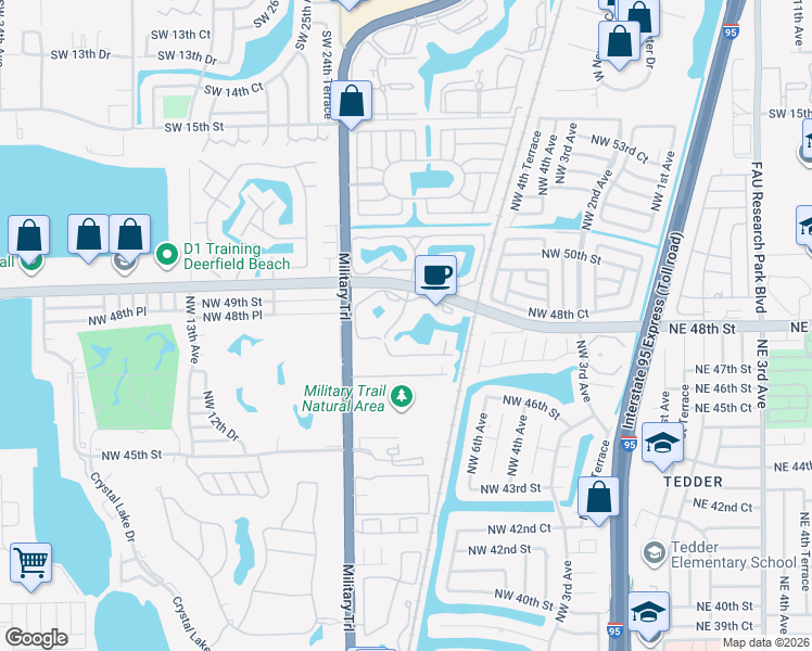map of restaurants, bars, coffee shops, grocery stores, and more near 680 Cypress Club Way in Pompano Beach