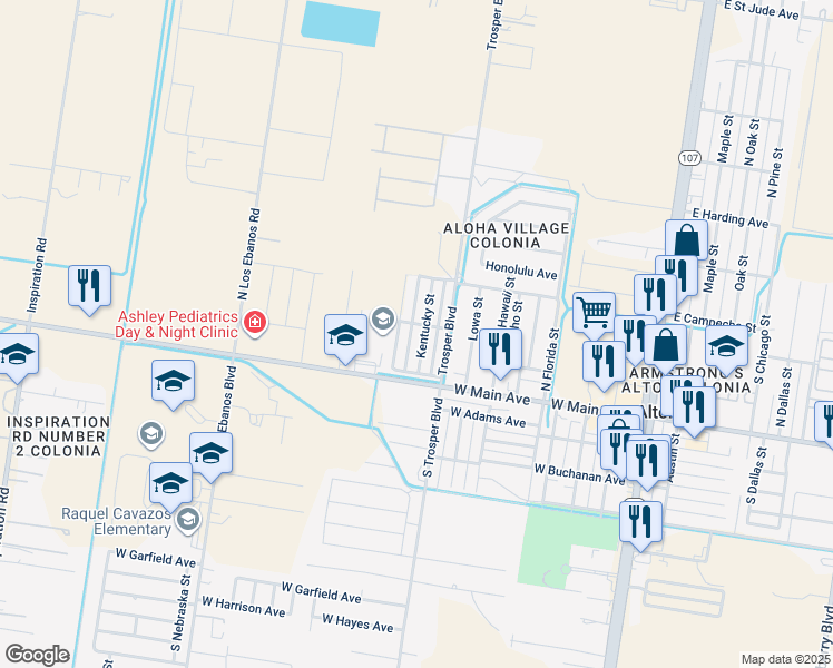 map of restaurants, bars, coffee shops, grocery stores, and more near 306 Kentucky Street in Alton