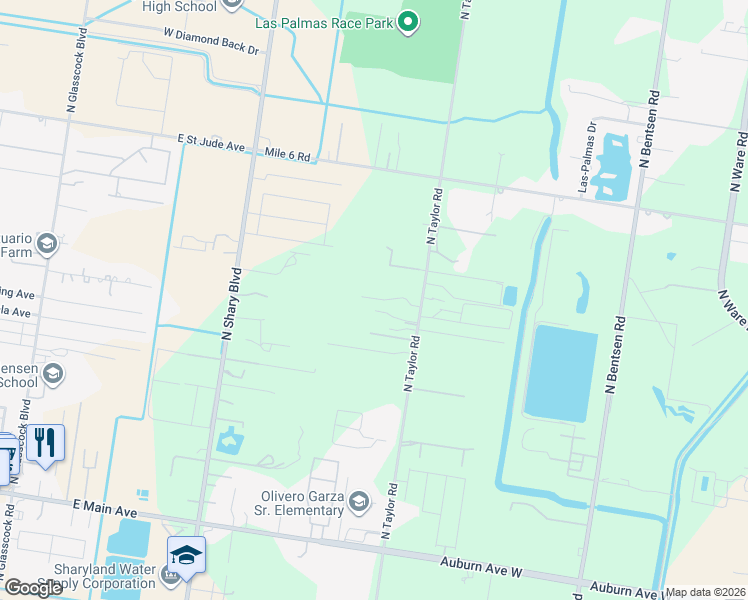 map of restaurants, bars, coffee shops, grocery stores, and more near 6719 North Taylor Road in Mission