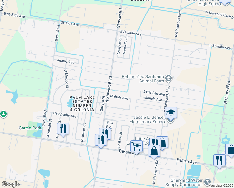 map of restaurants, bars, coffee shops, grocery stores, and more near 2603 Mahala Avenue in Alton