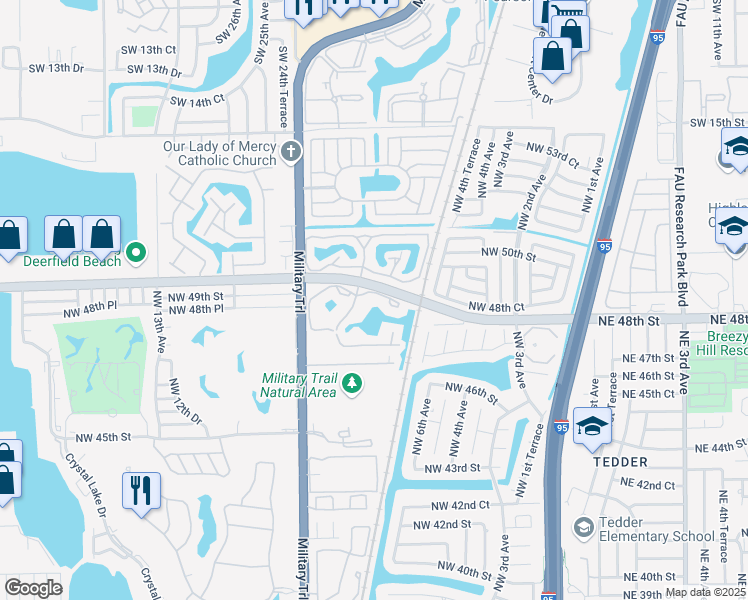 map of restaurants, bars, coffee shops, grocery stores, and more near 700 Cypress Club Way in Pompano Beach