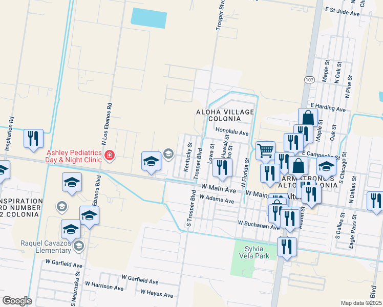 map of restaurants, bars, coffee shops, grocery stores, and more near 306 Kentucky Street in Alton