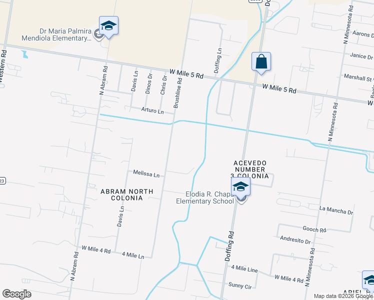 map of restaurants, bars, coffee shops, grocery stores, and more near 5906 North Brushline Road in Mission
