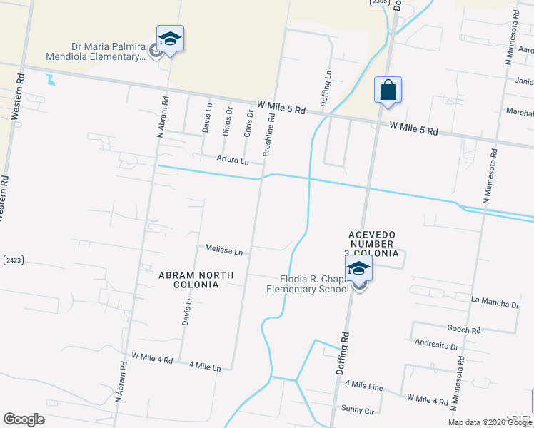 map of restaurants, bars, coffee shops, grocery stores, and more near 5906 North Brushline Road in Mission