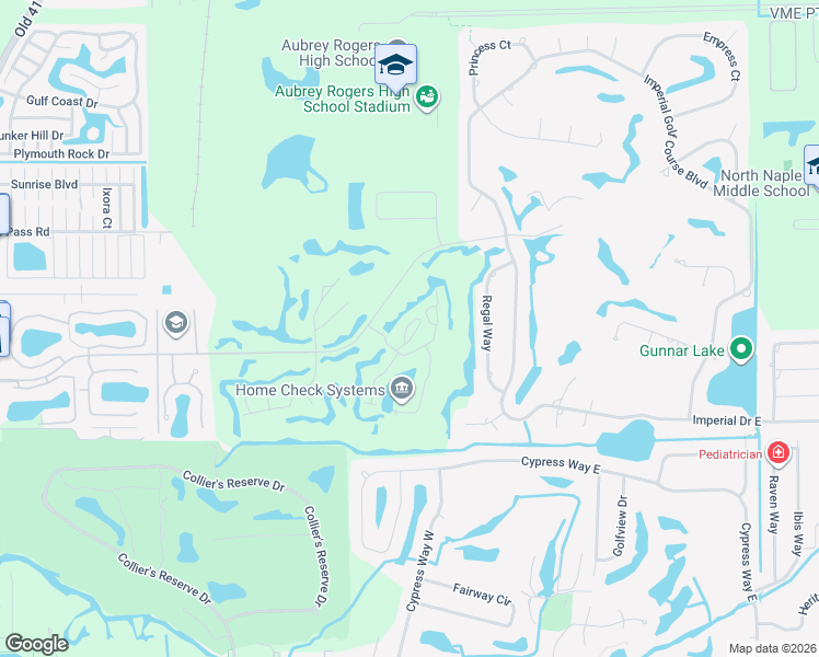 map of restaurants, bars, coffee shops, grocery stores, and more near 13136 Castle Harbour Drive in Naples