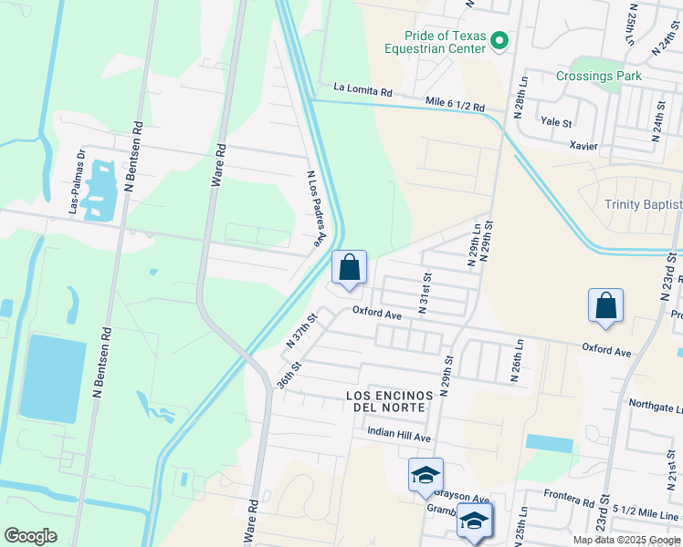 map of restaurants, bars, coffee shops, grocery stores, and more near 3312 Providence Avenue in McAllen