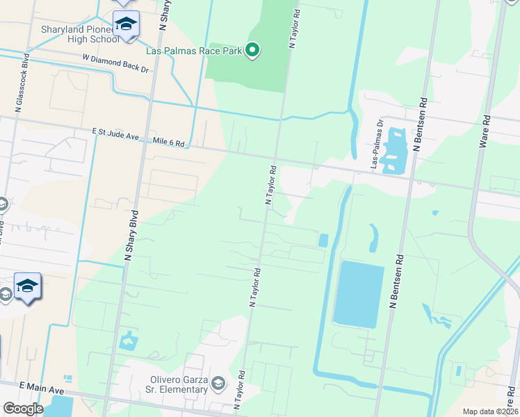 map of restaurants, bars, coffee shops, grocery stores, and more near 6807 North Taylor Road in Mission