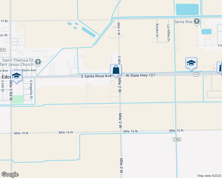 map of restaurants, bars, coffee shops, grocery stores, and more near 201 Mile 2 West in Edcouch