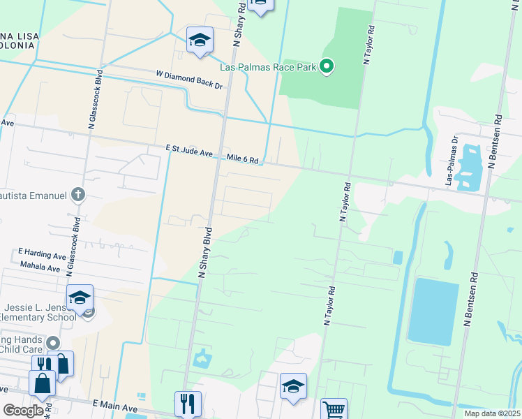map of restaurants, bars, coffee shops, grocery stores, and more near 2713 West 6th Street in Mission