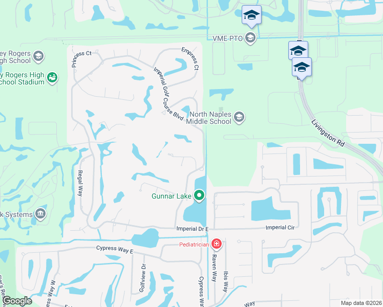 map of restaurants, bars, coffee shops, grocery stores, and more near 2002 Imperial Golf Course Boulevard in Naples