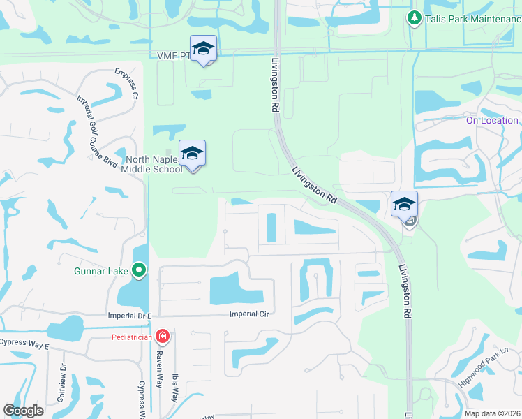 map of restaurants, bars, coffee shops, grocery stores, and more near 16316 Camden Lakes Circle in Naples