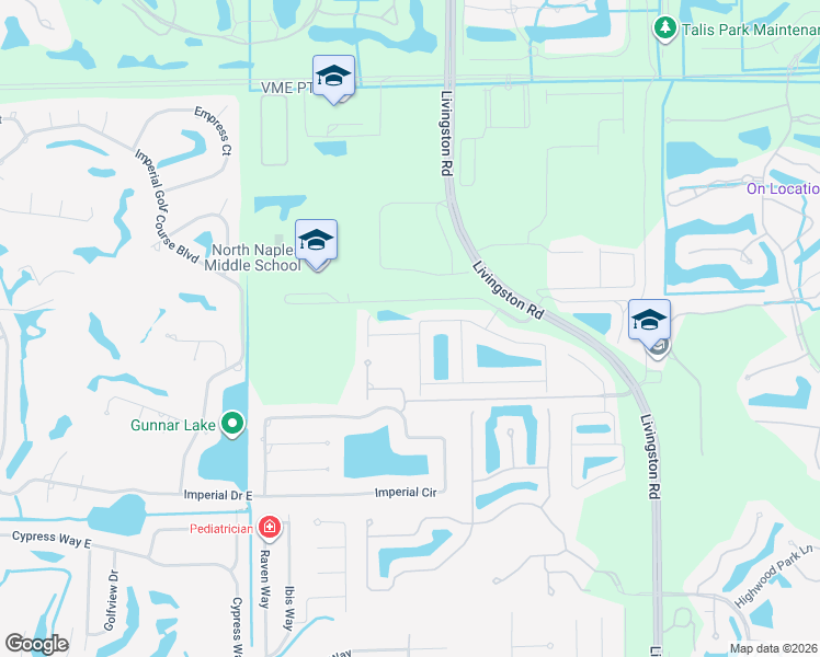 map of restaurants, bars, coffee shops, grocery stores, and more near 16316 Camden Lakes Circle in Naples