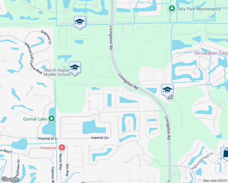map of restaurants, bars, coffee shops, grocery stores, and more near 16344 Camden Lakes Circle in Naples