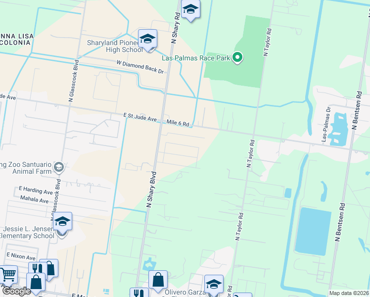 map of restaurants, bars, coffee shops, grocery stores, and more near 2713 West 6th Street in Mission