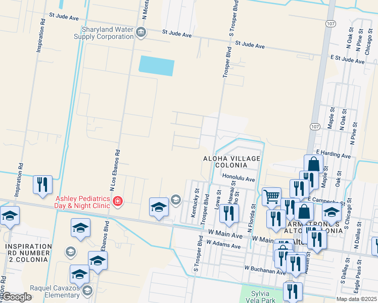 map of restaurants, bars, coffee shops, grocery stores, and more near 414 Louisiana Street in Alton