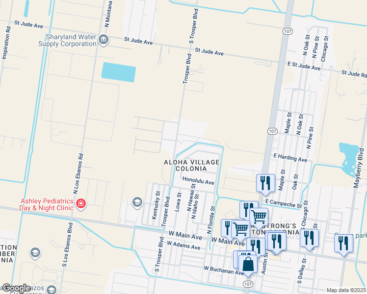 map of restaurants, bars, coffee shops, grocery stores, and more near 808 Trosper Road in Alton