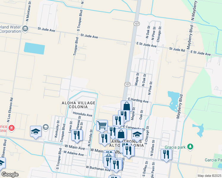 map of restaurants, bars, coffee shops, grocery stores, and more near 715 North Alton Boulevard in Alton