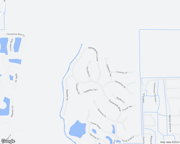 map of restaurants, bars, coffee shops, grocery stores, and more near 9672 Esplanade Boulevard in Naples