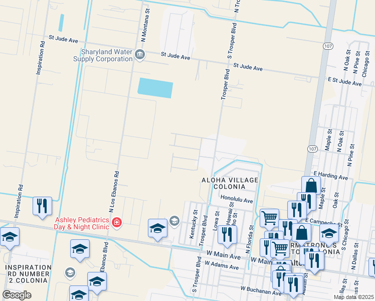 map of restaurants, bars, coffee shops, grocery stores, and more near 901 North Trosper Road in Alton