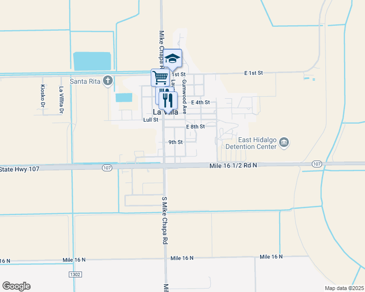map of restaurants, bars, coffee shops, grocery stores, and more near 853 South Laurel Avenue in La Villa