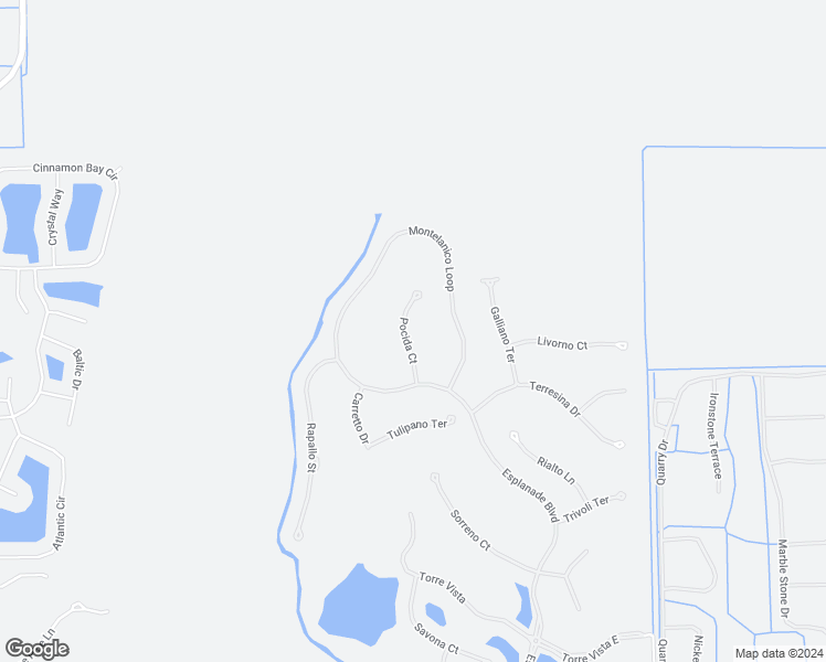 map of restaurants, bars, coffee shops, grocery stores, and more near 9672 Esplanade Boulevard in Naples