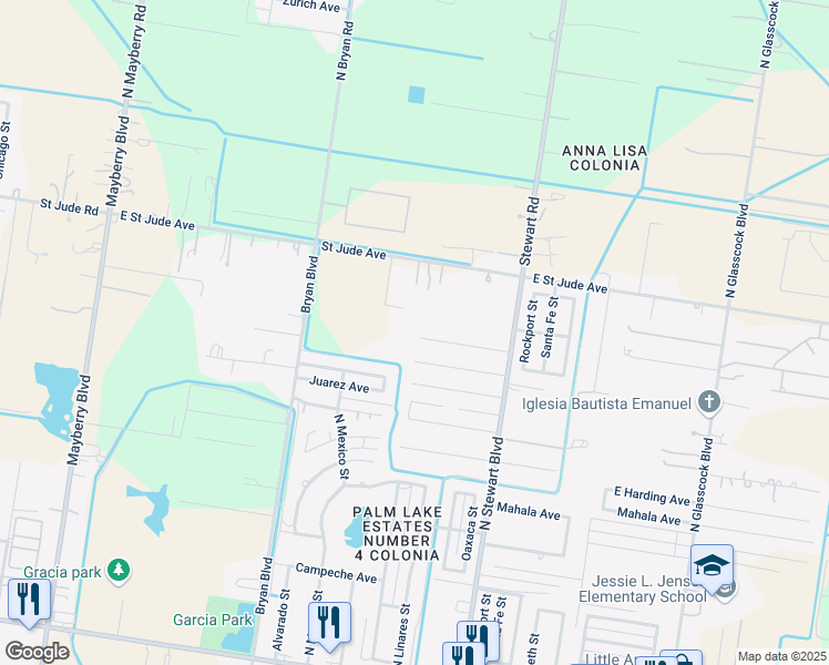 map of restaurants, bars, coffee shops, grocery stores, and more near 2105 East Polk Avenue in Alton