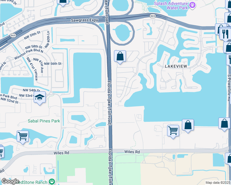 map of restaurants, bars, coffee shops, grocery stores, and more near 1431 Southwest 48th Terrace in Deerfield Beach