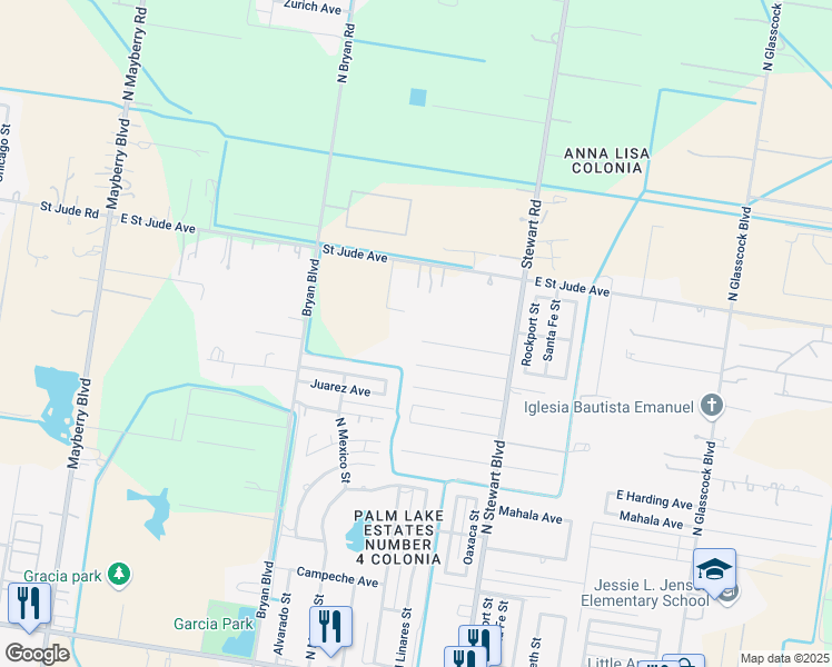 map of restaurants, bars, coffee shops, grocery stores, and more near 2105 East Polk Avenue in Alton