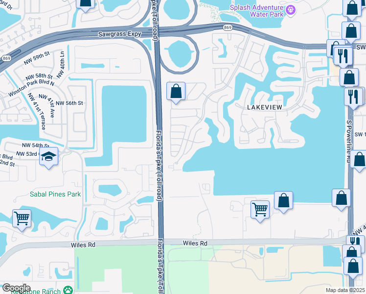 map of restaurants, bars, coffee shops, grocery stores, and more near 4736 Southwest 14th Court in Deerfield Beach