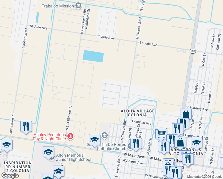 map of restaurants, bars, coffee shops, grocery stores, and more near 901 North Trosper Road in Alton