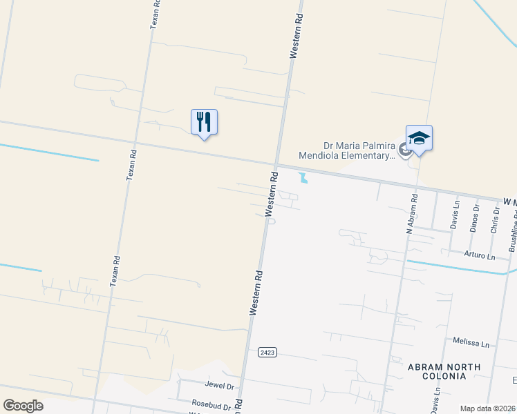 map of restaurants, bars, coffee shops, grocery stores, and more near 6105 Western Road in Mission