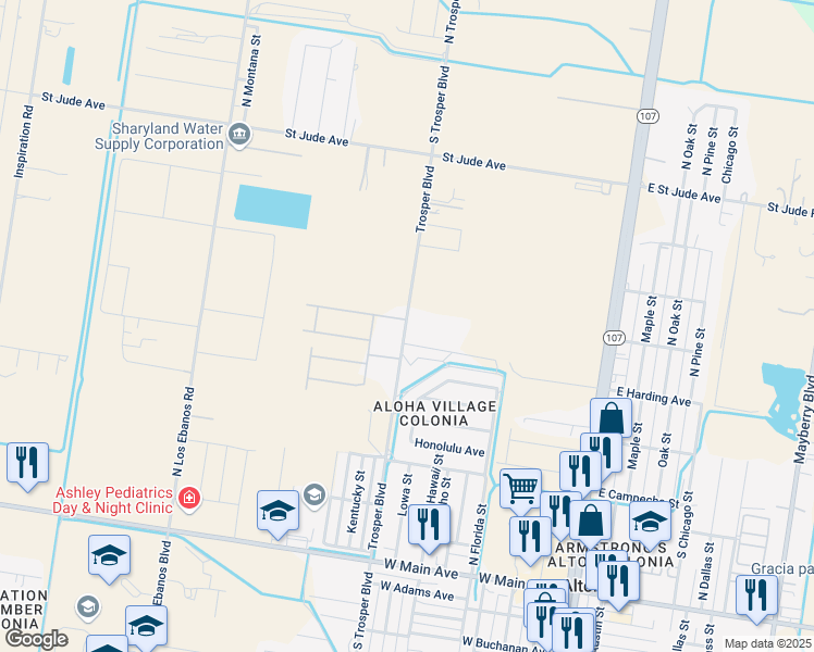 map of restaurants, bars, coffee shops, grocery stores, and more near 1004 North Trosper Road in Alton