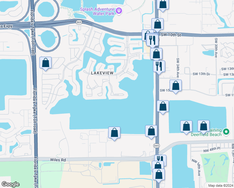 map of restaurants, bars, coffee shops, grocery stores, and more near 808 Republic Court in Deerfield Beach