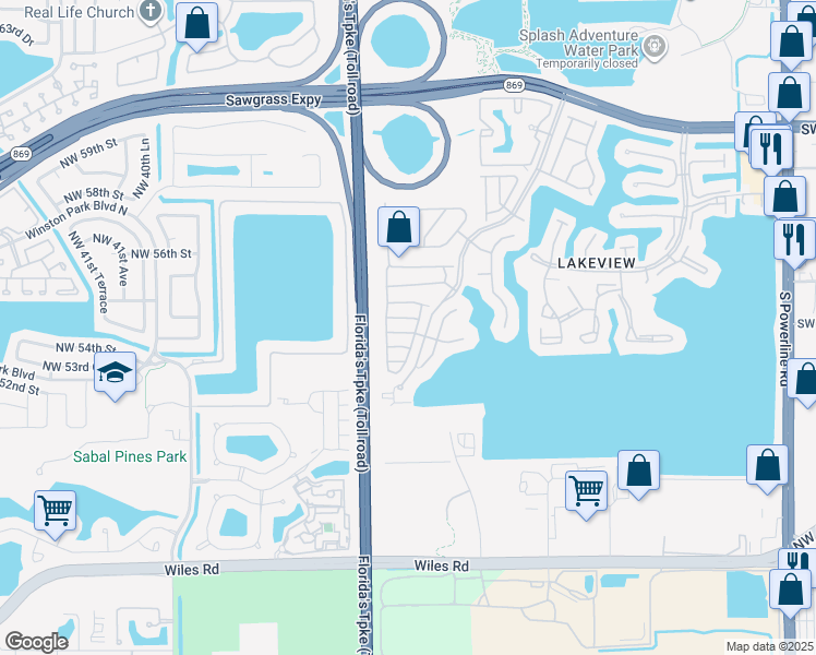 map of restaurants, bars, coffee shops, grocery stores, and more near 4730 Southwest 13th Court in Deerfield Beach