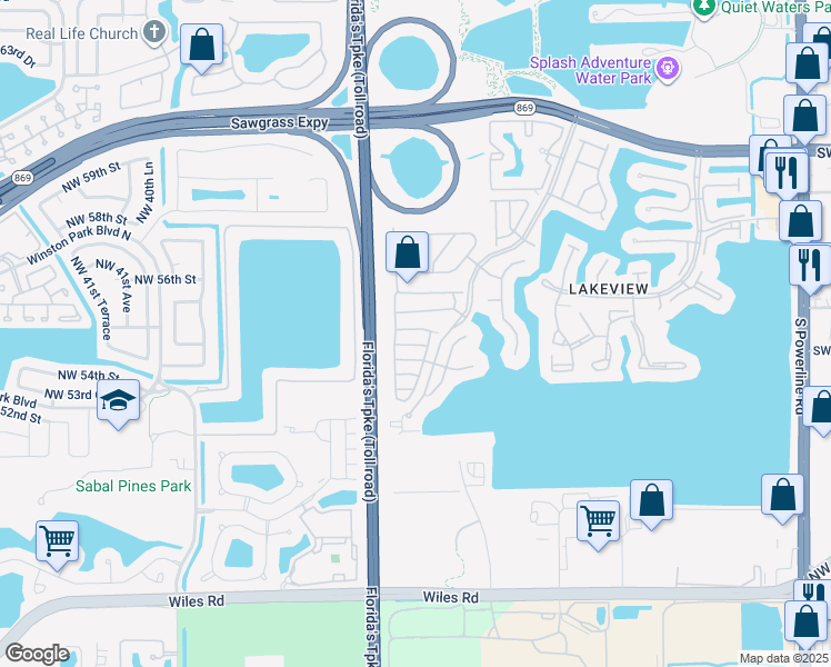 map of restaurants, bars, coffee shops, grocery stores, and more near 4730 Southwest 13th Court in Deerfield Beach