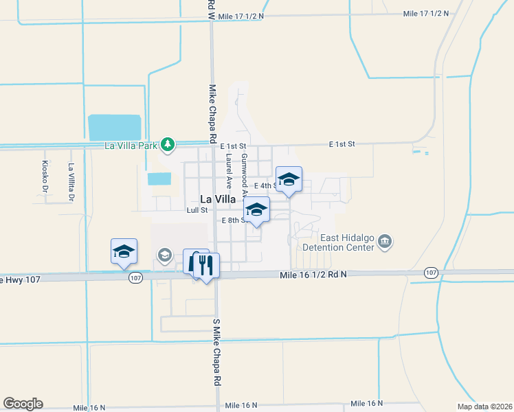 map of restaurants, bars, coffee shops, grocery stores, and more near 324 East 6th Street in La Villa