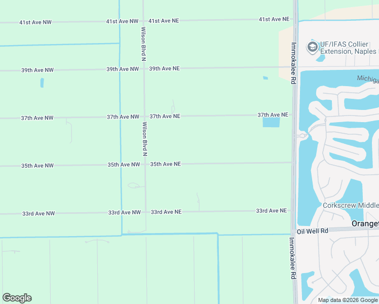 map of restaurants, bars, coffee shops, grocery stores, and more near 161 35th Avenue Northeast in Naples