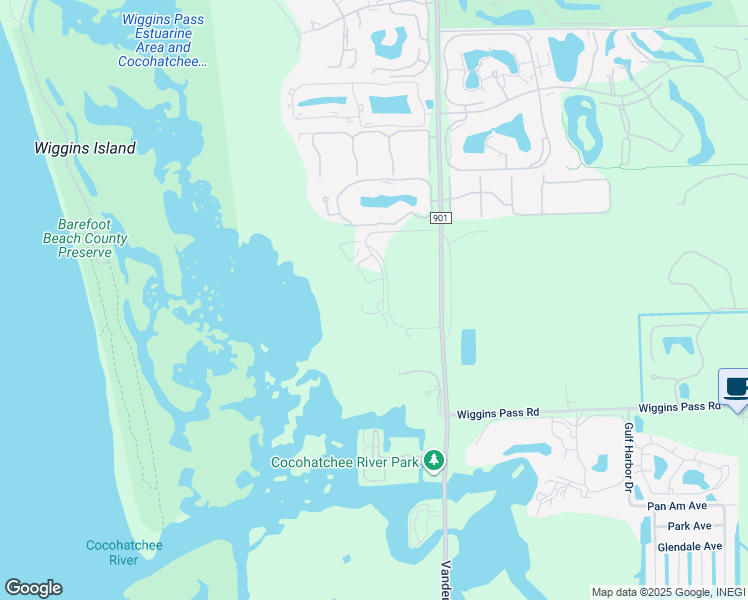map of restaurants, bars, coffee shops, grocery stores, and more near 13607-13635 Vanderbilt Drive in Naples